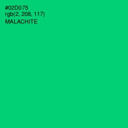 #02D075 - Malachite Color Image