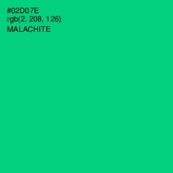 #02D07E - Malachite Color Image