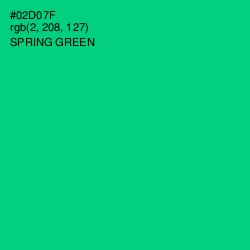 #02D07F - Spring Green Color Image