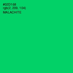 #02D168 - Malachite Color Image