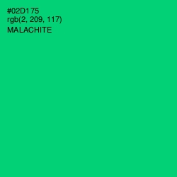 #02D175 - Malachite Color Image