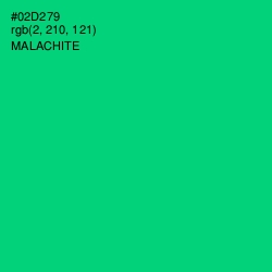 #02D279 - Malachite Color Image