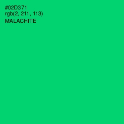 #02D371 - Malachite Color Image