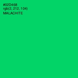 #02D468 - Malachite Color Image