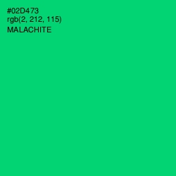 #02D473 - Malachite Color Image