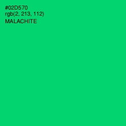 #02D570 - Malachite Color Image