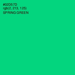 #02D57D - Spring Green Color Image