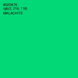 #02D876 - Malachite Color Image