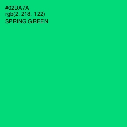#02DA7A - Spring Green Color Image