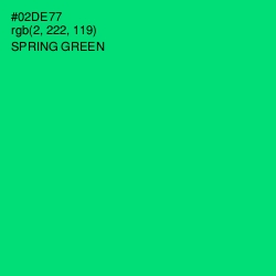 #02DE77 - Spring Green Color Image