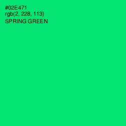 #02E471 - Spring Green Color Image