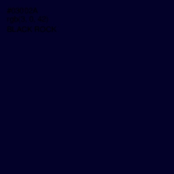 #03002A - Black Rock Color Image