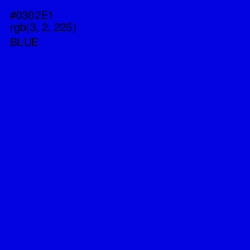 #0302E1 - Blue Color Image