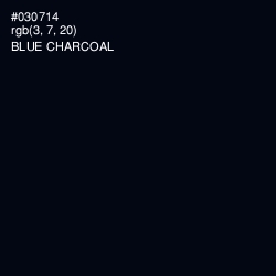 #030714 - Blue Charcoal Color Image
