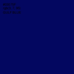 #03075F - Gulf Blue Color Image