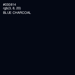 #030814 - Blue Charcoal Color Image