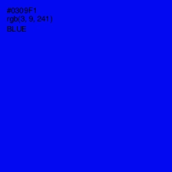 #0309F1 - Blue Color Image