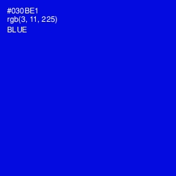 #030BE1 - Blue Color Image