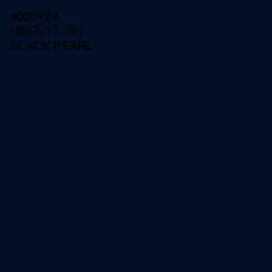 #030F24 - Black Pearl Color Image