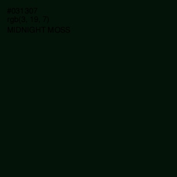 #031307 - Midnight Moss Color Image