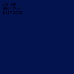 #03134F - Deep Cove Color Image