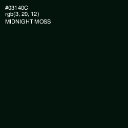 #03140C - Midnight Moss Color Image