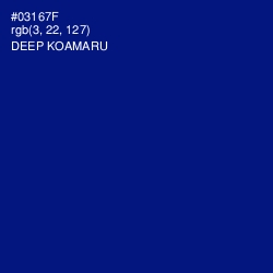 #03167F - Deep Koamaru Color Image