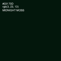 #03170D - Midnight Moss Color Image