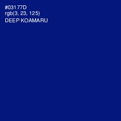 #03177D - Deep Koamaru Color Image