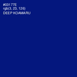 #03177E - Deep Koamaru Color Image