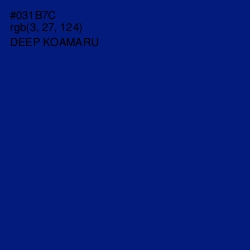 #031B7C - Deep Koamaru Color Image