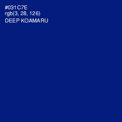 #031C7E - Deep Koamaru Color Image