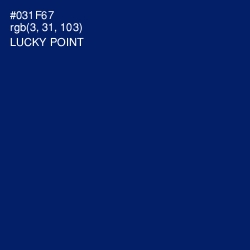 #031F67 - Lucky Point Color Image