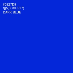 #0327D9 - Dark Blue Color Image