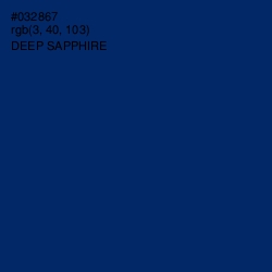 #032867 - Deep Sapphire Color Image