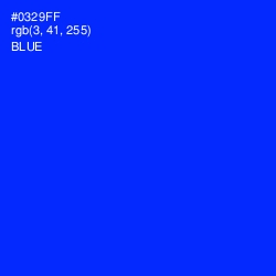 #0329FF - Blue Color Image