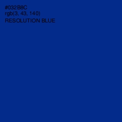 #032B8C - Resolution Blue Color Image