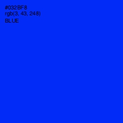 #032BF8 - Blue Color Image