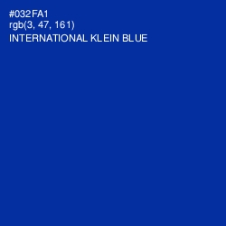 #032FA1 - International Klein Blue Color Image