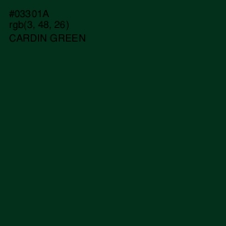 #03301A - Cardin Green Color Image