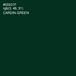 #03301F - Cardin Green Color Image