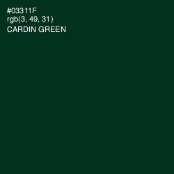 #03311F - Cardin Green Color Image