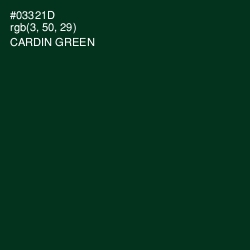 #03321D - Cardin Green Color Image