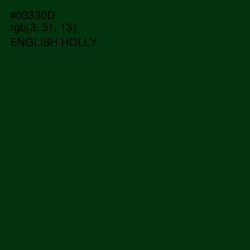 #03330D - English Holly Color Image