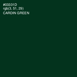 #03331D - Cardin Green Color Image