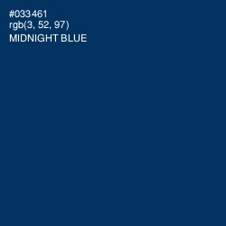 #033461 - Midnight Blue Color Image