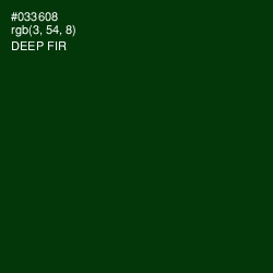 #033608 - Deep Fir Color Image