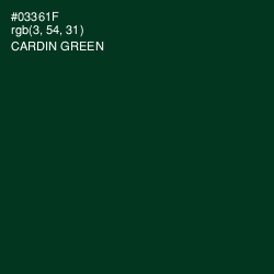 #03361F - Cardin Green Color Image