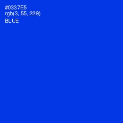#0337E5 - Blue Color Image