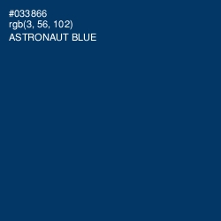 #033866 - Astronaut Blue Color Image
